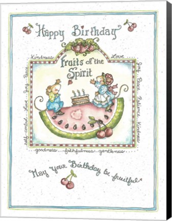 Framed Happy Birthday Print