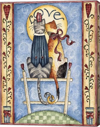 Framed Love (cats) Print