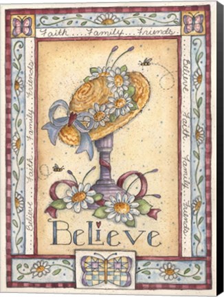 Framed Believe Print