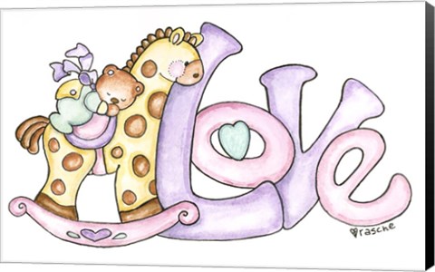 Framed Baby - Love Print