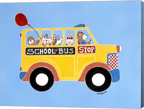Framed Off To School Print