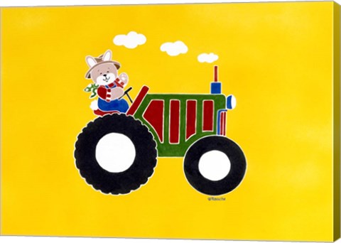 Framed Farmer Rabbit Print