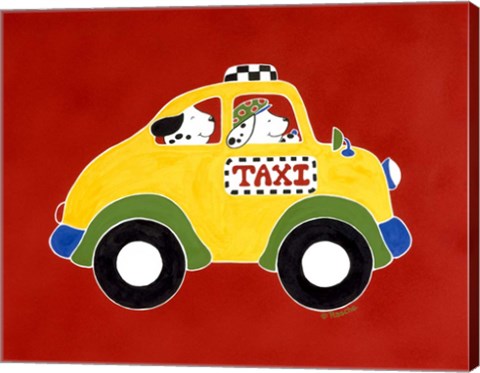 Framed Taxi! Print