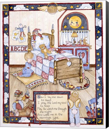 Framed Lord&#39;s Prayer - Boy Print
