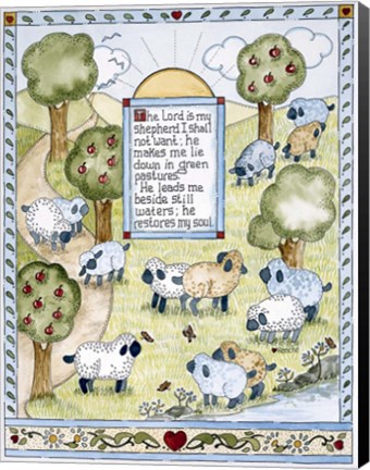 Framed Lord Is My Shepherd Print