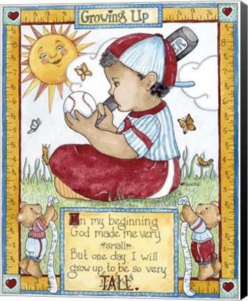 Framed Growing Up - Boy Print