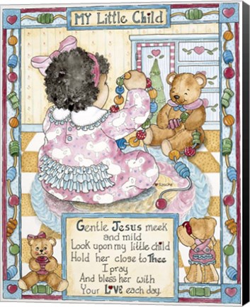 Framed My Little Child - Girl Print