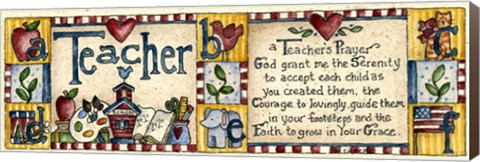 Framed Teacher&#39;s Prayer Print