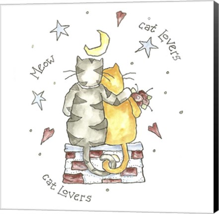 Framed Cat Lovers Color Print