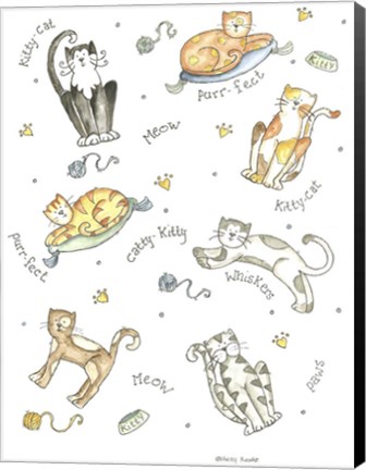 Framed Cats Meow Print