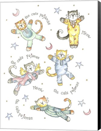 Framed Cats Pajamas Color Print