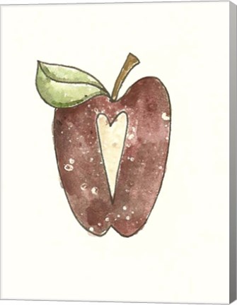 Framed School Apple Print