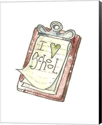 Framed School Clip Board Print