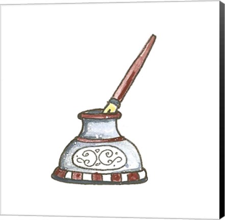 Framed School Inkwell Print