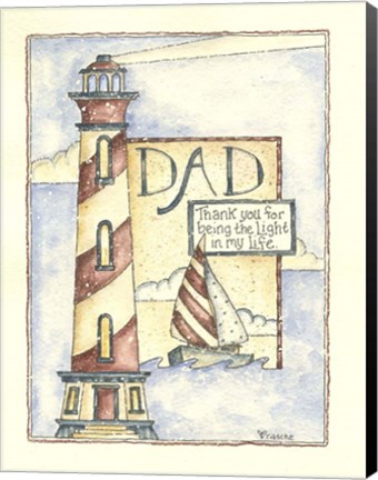 Framed Dad Thank You Print