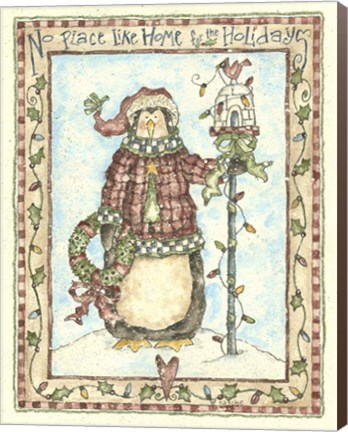 Framed No Place Like Home Penguin Print