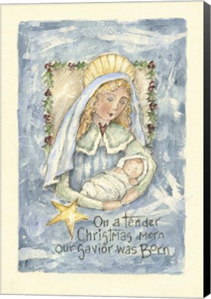 Framed On A Tender Christmas Morn Print