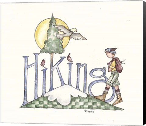 Framed Hiking Print