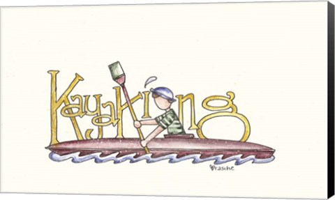 Framed Kayaking Print