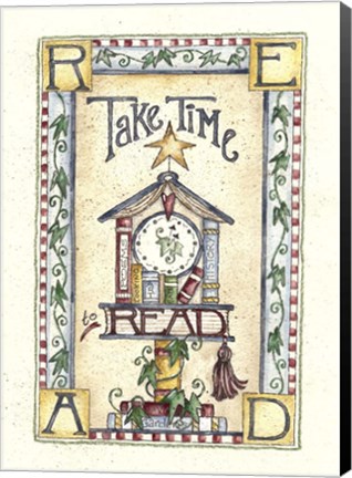 Framed Take Time To Read Print