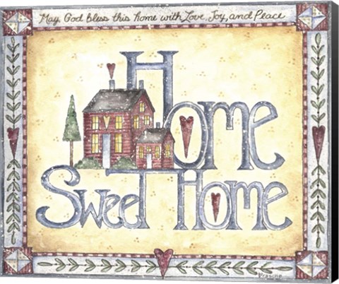 Framed May God Bless This Home..... Print