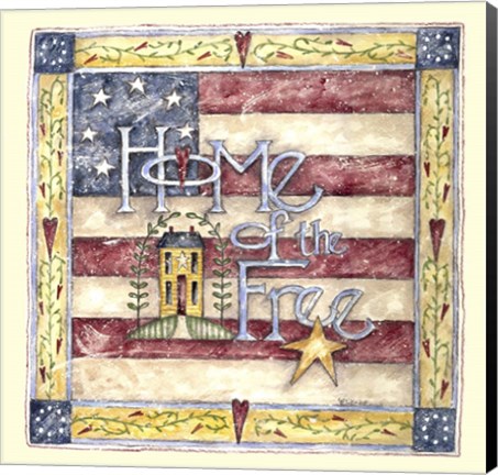 Framed Home Of The Free Print