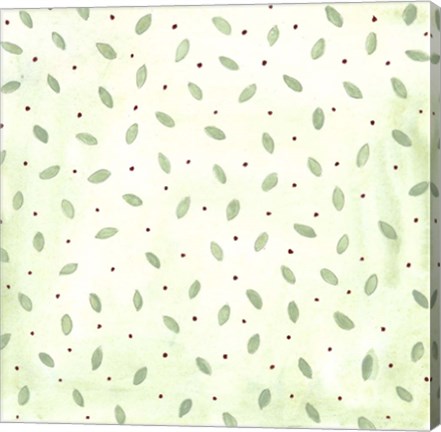 Framed Green Pattern 1 Print