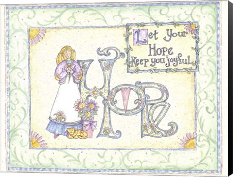 Framed Let Your Hope Keep You Joyful Print