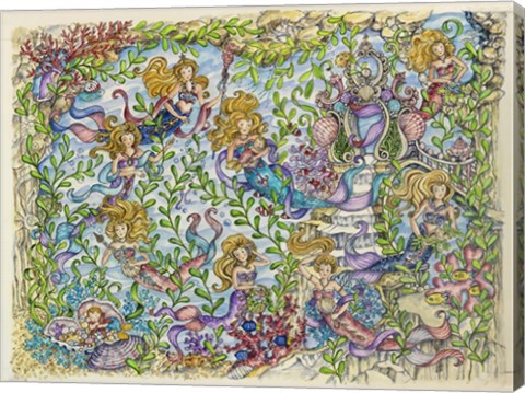 Framed Land Of The Mermaids Print