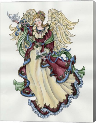 Framed Angel With Doves Print