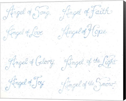 Framed Angel Wording Print