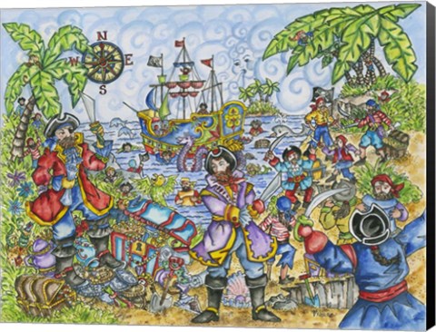 Framed Pirate Print