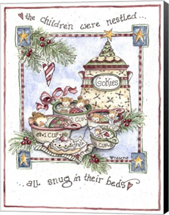 Framed Children were nestled Print
