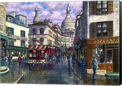 Framed Montmartre A Break In The Storm Print