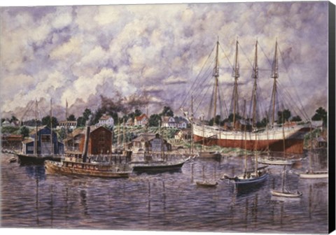 Framed Launching Of Elinor F. Bartram Print