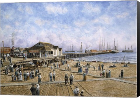 Framed Mcfadden Wharf, CA, c.1900 Print
