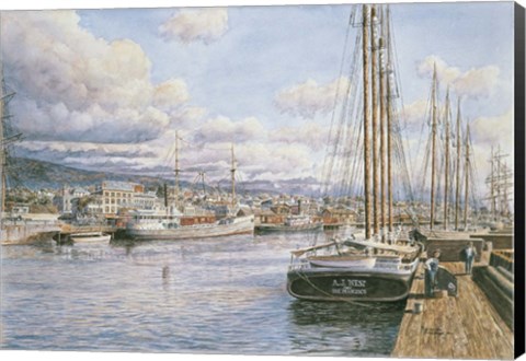 Framed San Pedro Sunrise, c.1913 Print