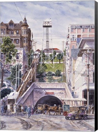 Framed Angel&#39;s Flight, c.1906 Print