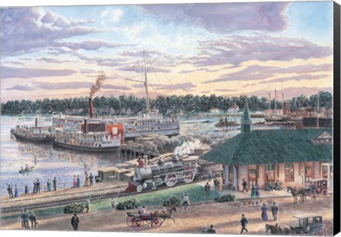 Framed Harbor Springs Mich. Print