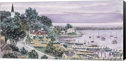 Framed Sunset, East Bay Mackinac Print