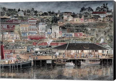 Framed San Pedro By Starlight Print