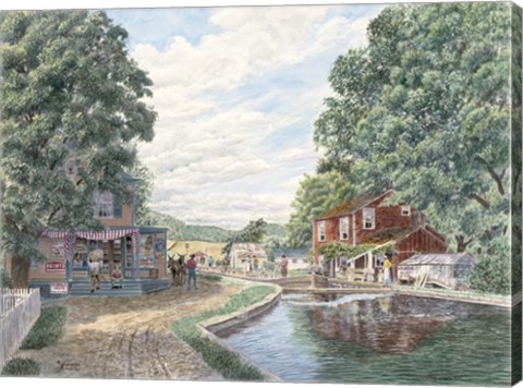 Framed Summertime, Morris Canal Print