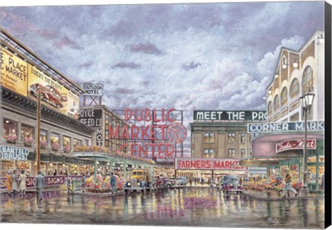 Framed Pike Place Market Print