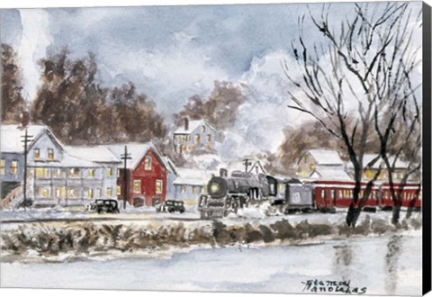 Framed Winter Travel Print