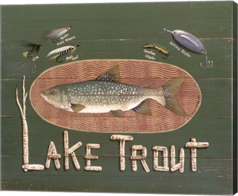 Framed Lake Trout Print