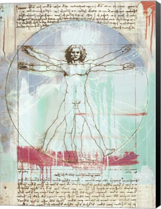 Framed Vitruvian Man 2.0 Print