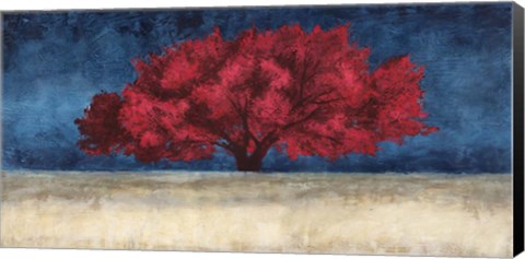 Framed Red Tree Print