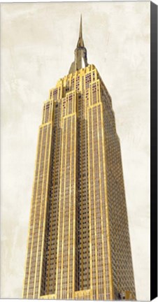 Framed Gilded Skyscraper II Print