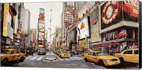 Framed Times Square Perspective Print