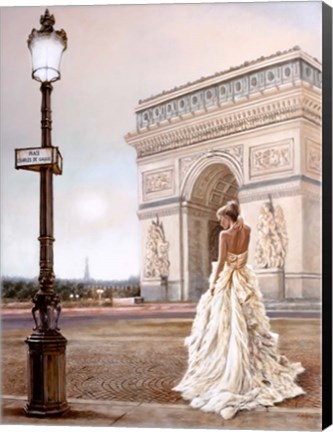 Framed Romance in Paris II Print